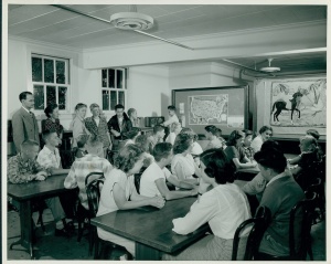 McKinley inside classroom 1950s